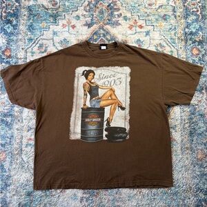 Harley Davidson Biker Girl T-shirt Size XXXL